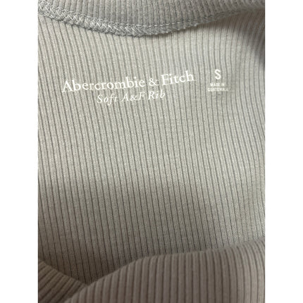 Abercrombie & Fitch Gray Ribbed Knit Sleeveless Cami Tank Bodysuit Top Size S