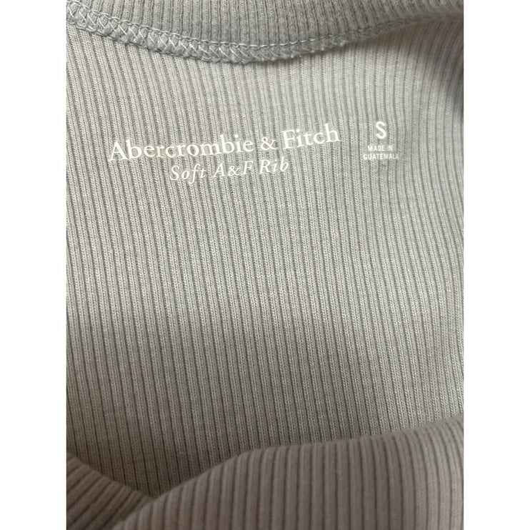 Abercrombie & Fitch Gray Ribbed Knit Sleeveless Cami Tank Bodysuit Top Size S