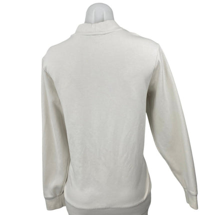 Greyson Women's White Long Sleeve V Neck Button Down Cardigan Sweater Size S