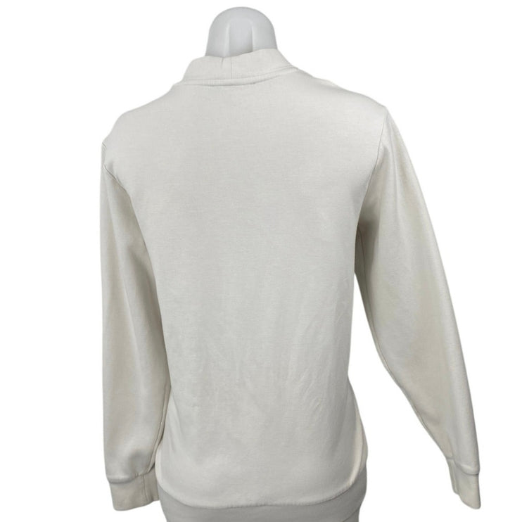 Greyson Women's White Long Sleeve V Neck Button Down Cardigan Sweater Size S