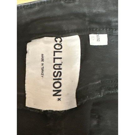 Collusion Women's Black High Waisted Flared Bootcut Denim Jeans Size 30x32