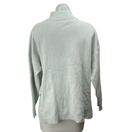 Stradivarius Women's Light Green Turtlemeck Long Sleeve Knit Sweater Top Size S