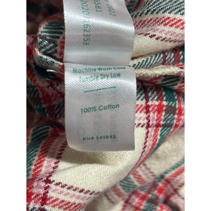 Marine Layer Plaid Check High Rise Straight Sleepwear Pajama Trousers Pants XS