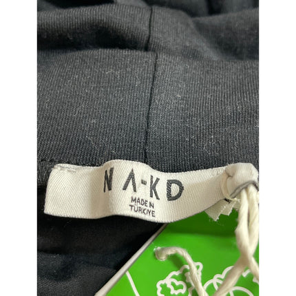 NEW Na-Kd Women's Black Elastic Waist Soft Line Flowy Maxi A-Line Skirt Size L