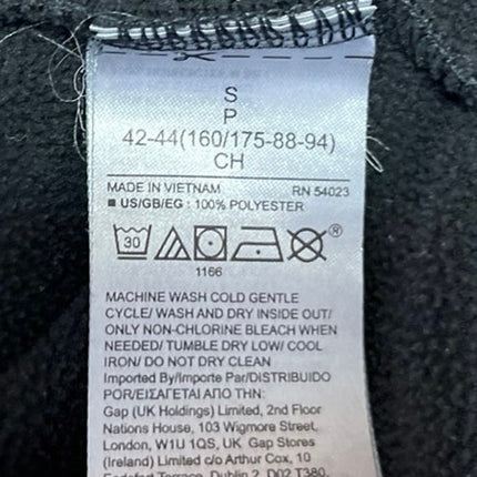 GAP Dark Gray Fleece Sherpa Long Sleeve Hoodie Hooded Sweatshirt Top Size S