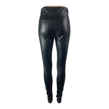Aritzia Wilfred Free Black Faux Leather Vegan High Rise Leggings Pants Size S
