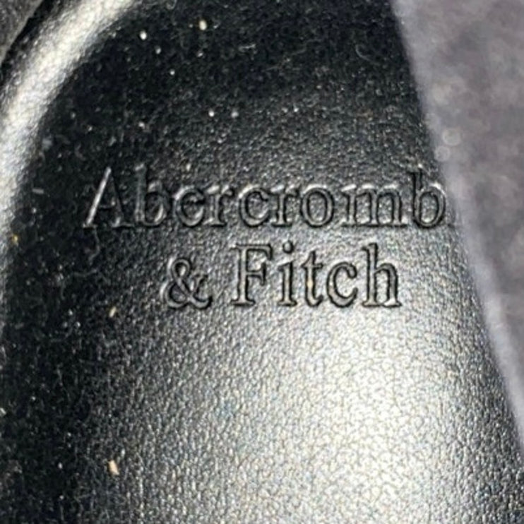 Abercrombie & Fitch Laana Women's Black Leather Round Toe Zipper Boots Size 10