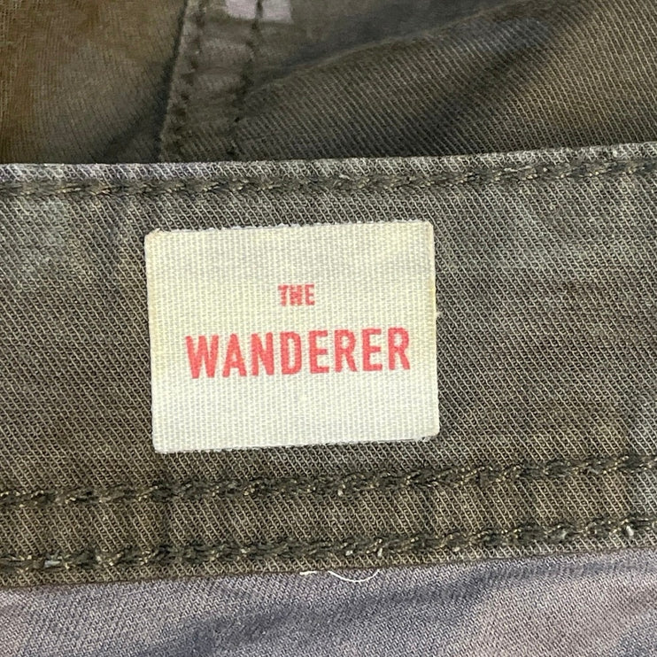 Anthropologie The Wanderer Green Camo Army Military Trousers Pants Size 28