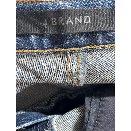 J. Brand Women's Blue Raw Frayed Hem High Rise Straight Denim Jeans Pants Sz 27