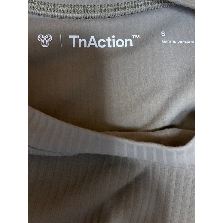 Aritzia TNA Action Women's Olive Green Long Sleeve Activewear Tee T-shirt Top S