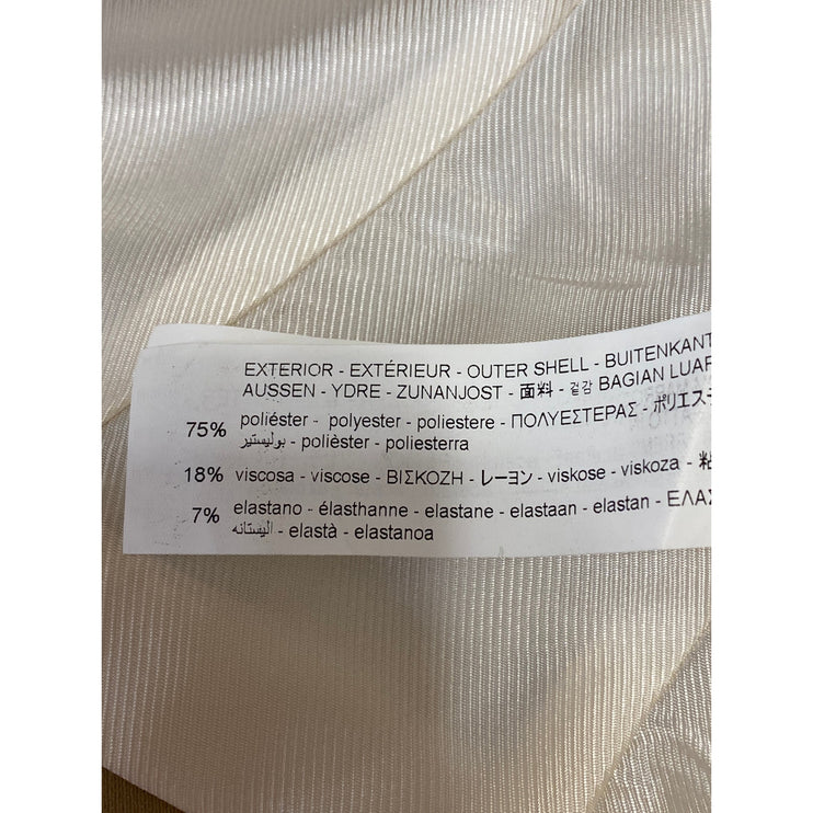 Zara Women's Tan Khaki Long Sleeve Peak Lapel Blazer Coat Suit Jacket Size M