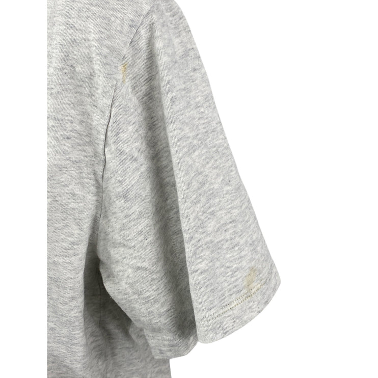 Aime Leon Dore Women's Gray Heather Mulberry Boxy Cropped T Shirt Tee Top Size M