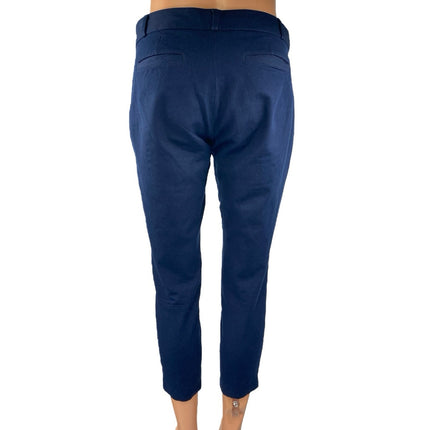 Banana Republic Sloan Women's Blue Skinny Mid Rise Crop Trousers Dress Pants 2P
