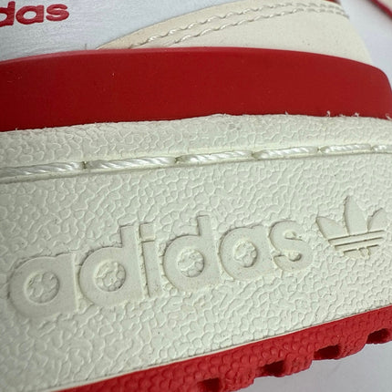 Adidas Forum 84 Men's White Red Low Top Lace Up Athletic Sneaker Shoes Size 8