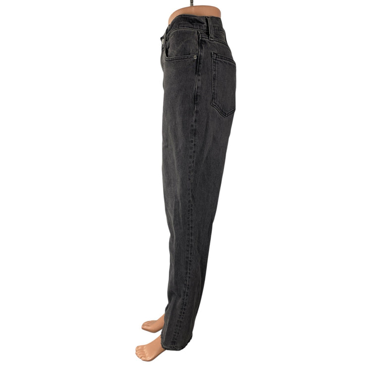 Abercrombie & Fitch The 90s Straight Ultra High Rise Black Denim Jeans Size 27