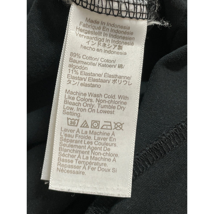 J.Crew Womens Black High Waisted Pull On Wide Leg Straight Yoga Leggings Pants M