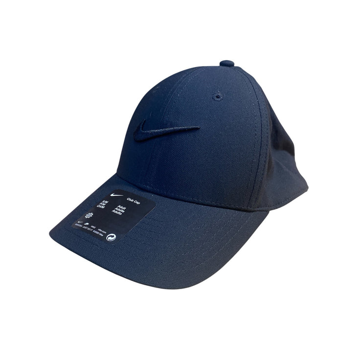 NEW Nike Dri-FIT Club Structured Swoosh Unisex Navy Blue Adjustable Cap Hat OS