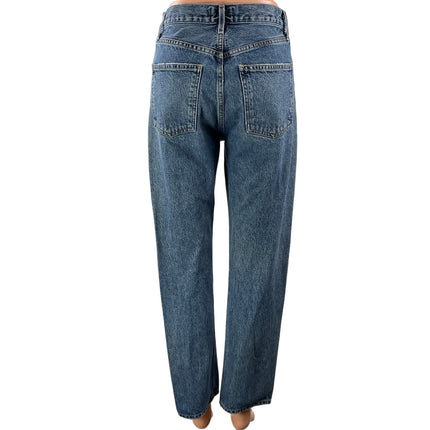 AGOLDE Women's High Rise Medium Wash Relaxed Straight Leg Denim Jeans Pants 24