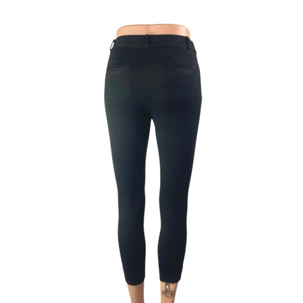 Banana Republic Sloan Women's Black Mid Rise Skinny Crop Trousers Pants Size 00