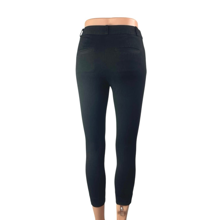 Banana Republic Sloan Women's Black Mid Rise Skinny Crop Trousers Pants Size 00