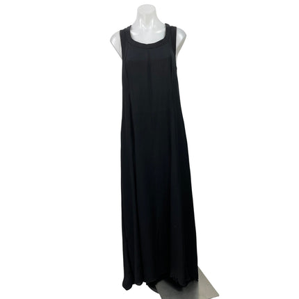 Banana Republic Women's Black Sleeveless Scoop Neck Racerback Maxi Dress Size L