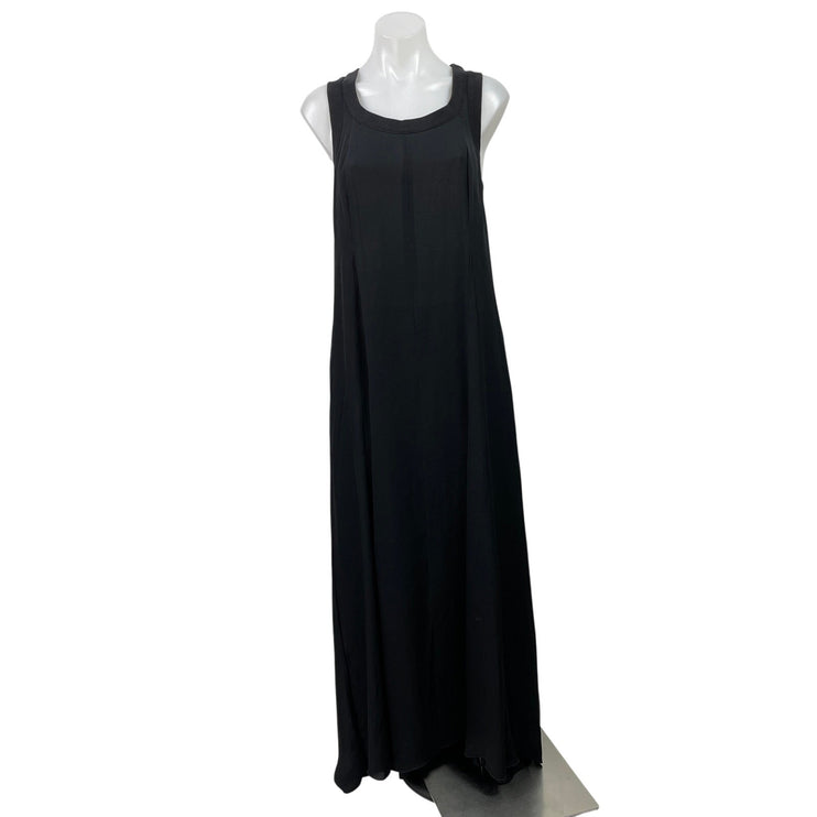 Banana Republic Women's Black Sleeveless Scoop Neck Racerback Maxi Dress Size L
