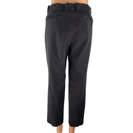 J.Crew Women's Black High Waisted Straight Leg Pockets Trousers Dress Pants 14