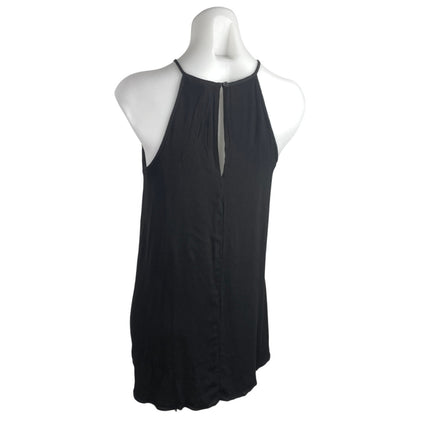 Aritzia Talula Women's Black Sleeveless Halter Cami Camisole Mini Shift Dress S