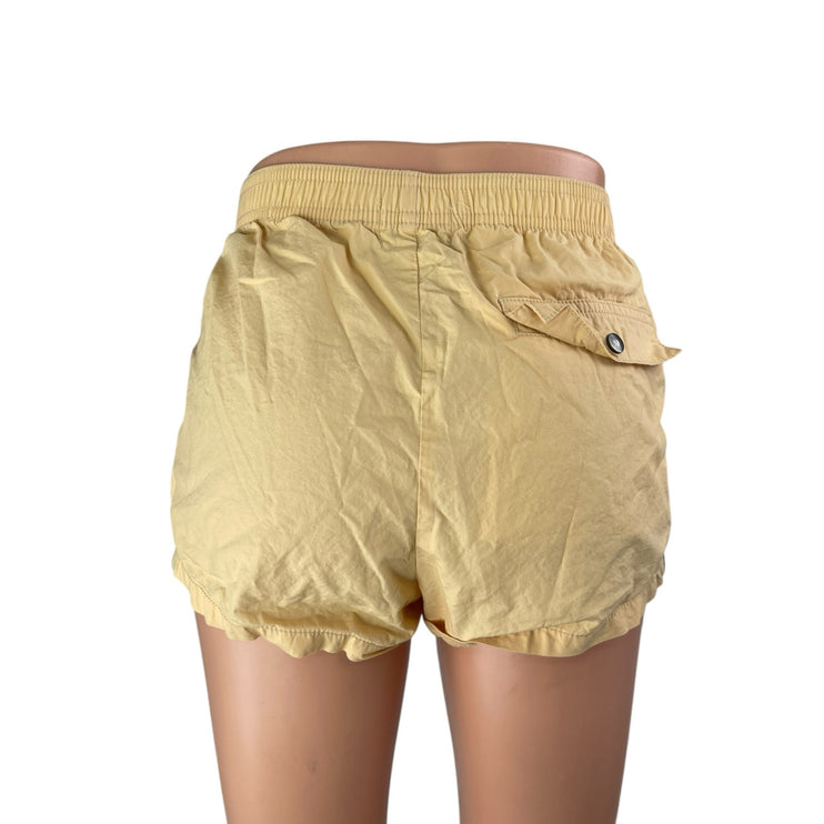Urban Outfitters BDG Women's Yellow High Rise Elastic Waist Mini Shorts Size M