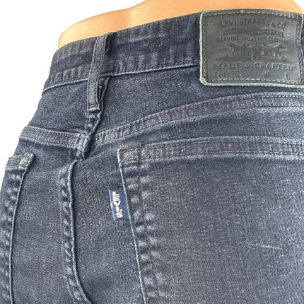 Levi's 721 Women's Black Mid Rise Skinny Slim Y2k Ankle Denim Jeans Size 27
