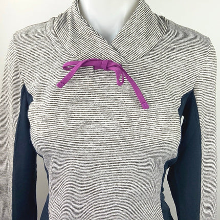 Kiwi Kate Gray Long Sleeve Thumbholes Activewear Athletic Pullover Top Size S