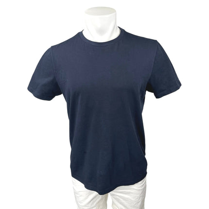 Reiss Men's Navy Blue Short Sleeve Crew Neck Basic Cotton T Shirt Tee Top Size M