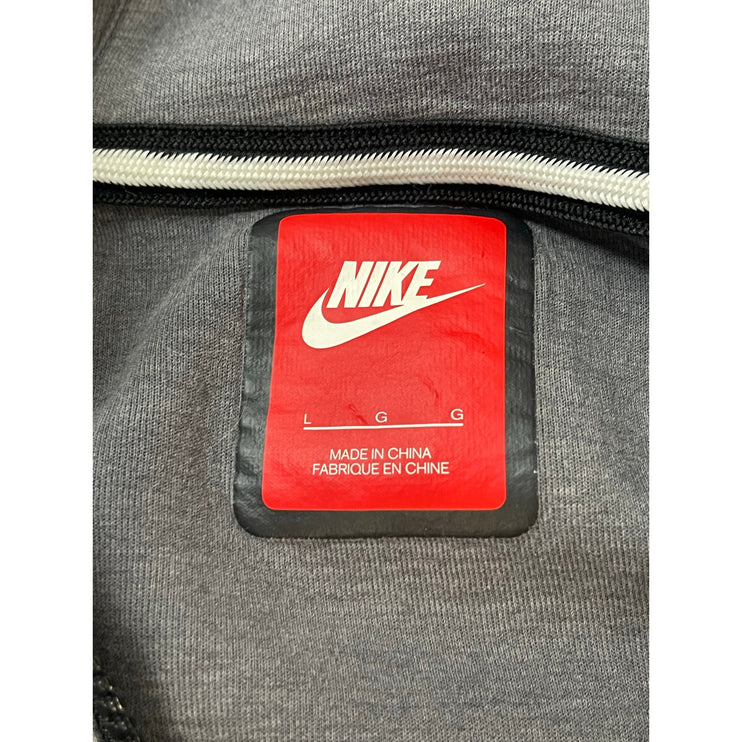 Nike Women's Gray Full Zip Long Sleeve Hooded Hoodie Active Sports Coat Jacket L