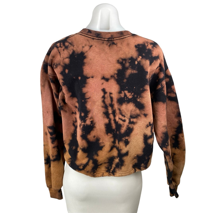 Urban Outfitters BDG Black Brown Long Sleeve Crew Neck Sweatshirt Top Size S