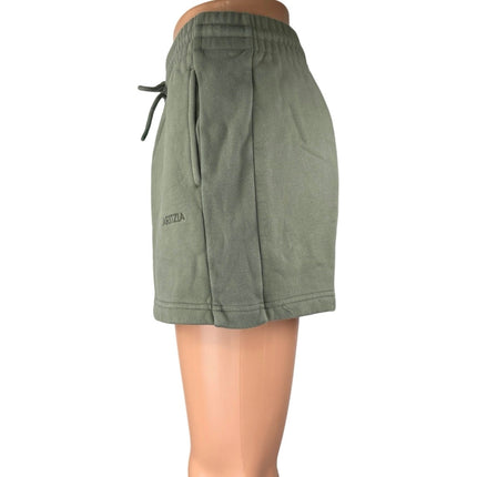 Aritzia Sweatfleece Women's Green Drawstring Boyfriend Fit Sweat Shorts Size XS