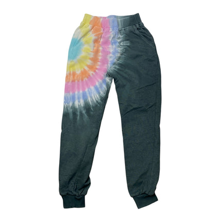 Lola + The Boys Happy Tie Dye Kids Girls Multicolor Jogger Trouser Sweat Pants 8