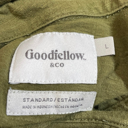 Goodfellow & Co Mens Green Short Sleeve Cotton Pocket Golf Polo Shirt Top Size L