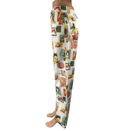Reformation Comic Multicolor High Waisted Straight Leg Denim Jeans Size 28