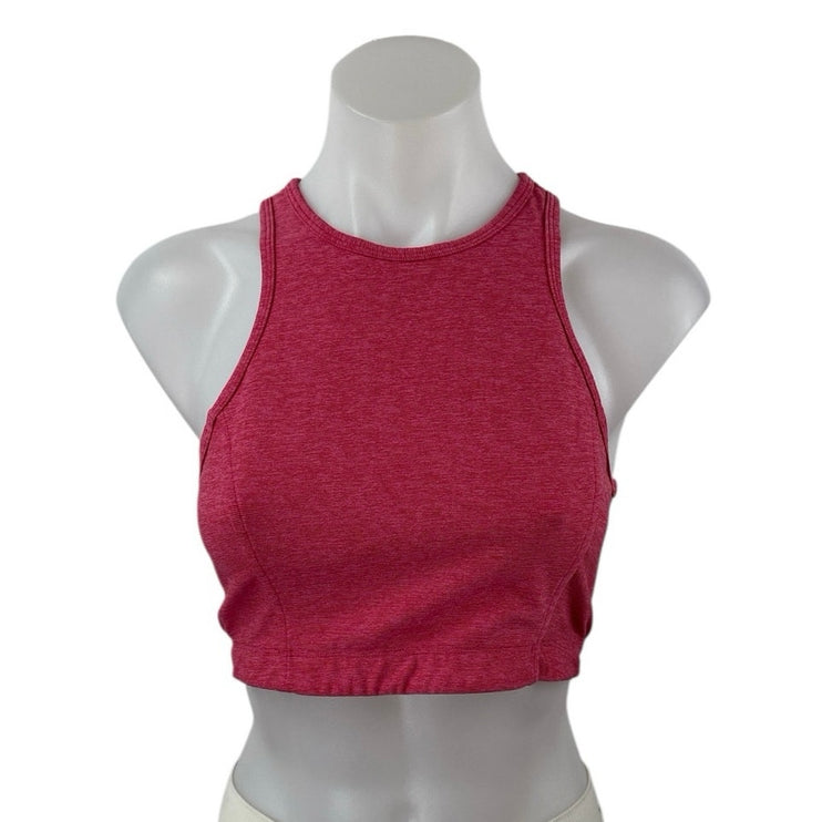 Outdoor Voices Red Sleeveless Racerback Yoga Athletic Sports Bra Crop Top Size M