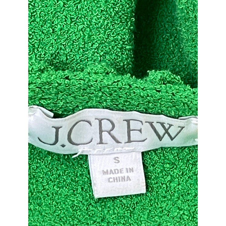 J.Crew Odette Green Button Long Sleeve Pockets Crop Cardigan Sweater Jacket Sz S