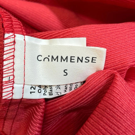 Commense Red Strapless Sleeveless Knit Tube Bandeau A Line Mini Dress Size S