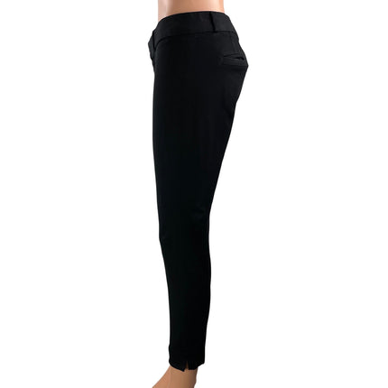 Banana Republic Sloan Women Black Mid Rise Skinny Cropped Trousers Pants Size 25