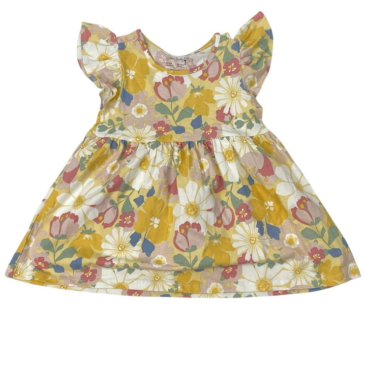 Cynthia Rowley Kids Girls Multicolor Floral Flutter Sleeve A-Line Dress Sz 5-6Y