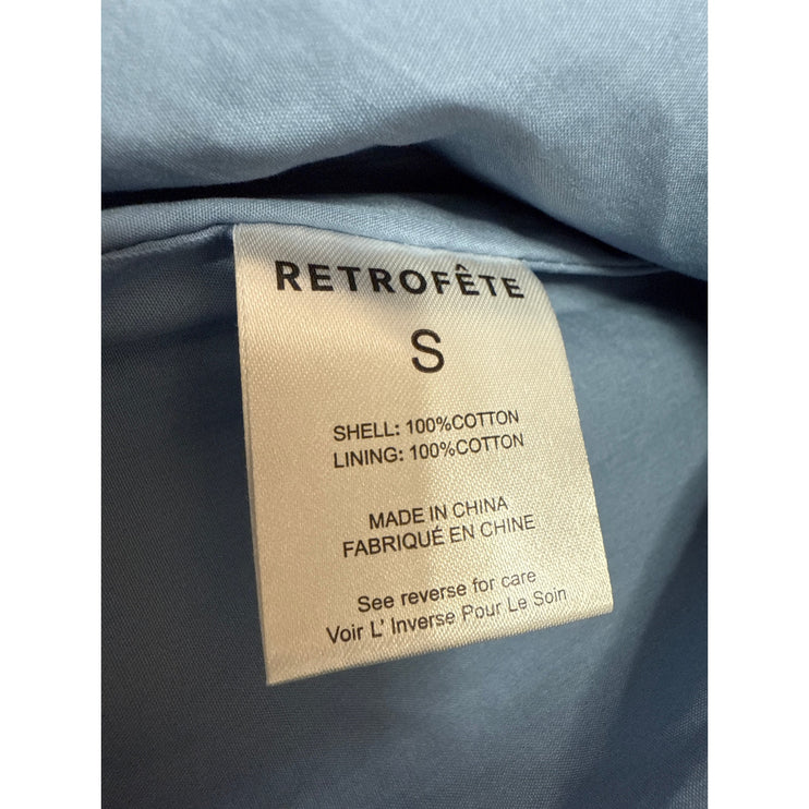 NEW Retrofete Blue Denim Strapless Sleeveless Mini A-Line Tank Tube Dress Size S