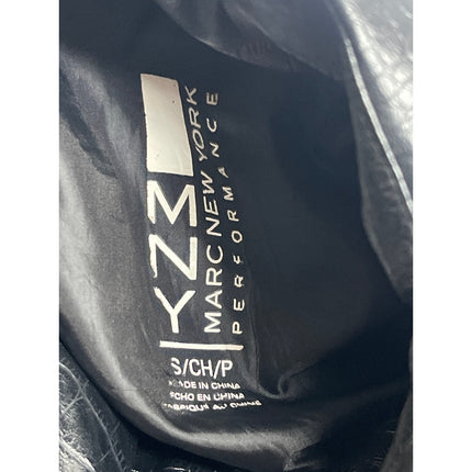 Marc New York Faux Vegan Leather Croc Embossed Quilted Puffer Coat Jacket Sz S