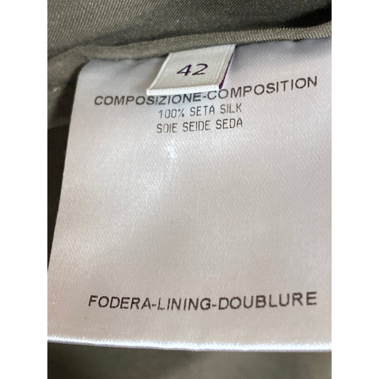 Stella McCartney 100% Silk Pleated Palazzo Wide Leg Trousers Dress Pants Size 6