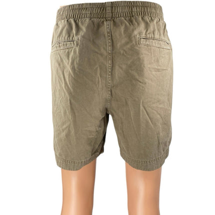 Abercrombie & Fitch Mens Green Elastic Waist Drawstring Casual Bermuda Shorts XL