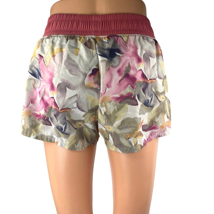 GapFit Women Multicolor Floral Elastic Waist Mid Rise Athletic Running Shorts XS
