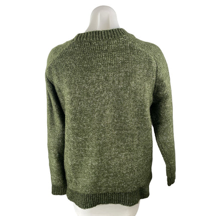 Banana Republic Women's Green Long Sleeve Crew Neck Knit Sweater Top Size M