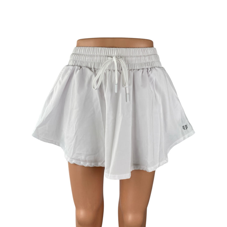 EleVen by Venus Williams White Flowy Tennis Golf Athletic Skort Skirt Shorts S